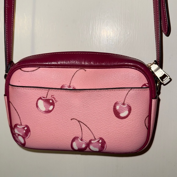 Coach Cherry Print Pink Crossbody Bag - Picture 5 of 6